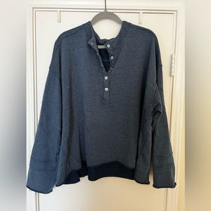 Navy free people pullover